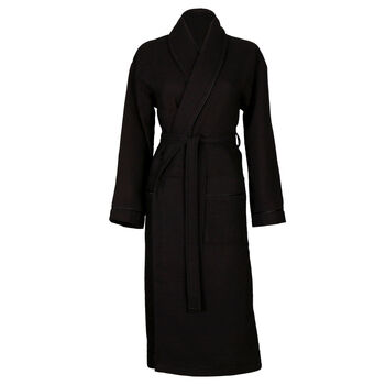 Personalised Shawl Waffle Robe With Embroidered Belt, 7 of 10