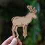 Personalised Stag And Doe Wooden Wedding Cake Topper, thumbnail 5 of 7