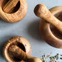 Traditional Olive Wood Pestle And Mortar, thumbnail 2 of 7