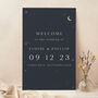 Celestial Night Sky Wedding Welcome Sign, thumbnail 1 of 3