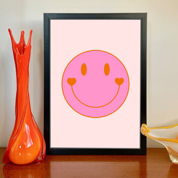 Love Smile Cute Emoji Print, 3 of 4