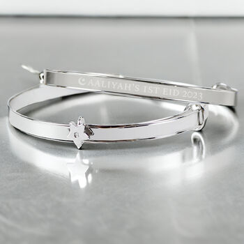 Personalised Child’s Silver Bangle, 2 of 3