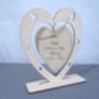 Large Wood Hanging Heart Mother's Day Card, thumbnail 1 of 2