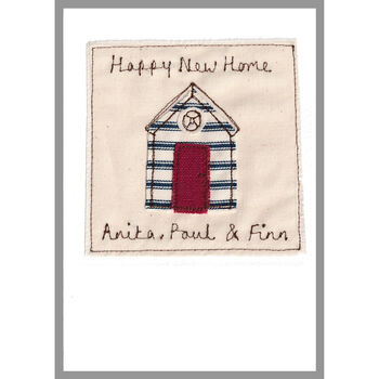 Personalised Beach Hut Card For Any Occasion / New Home, 8 of 12