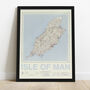 Personalised Isle Of Man Map Print Isle Of Man Gift, thumbnail 3 of 9