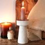 Stamped White And Terracotta Candlestick Holder, thumbnail 7 of 10