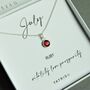 Sterling Silver July Birthstone Necklace, thumbnail 2 of 5