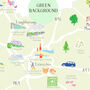 Map Of Leicestershire Art Print, thumbnail 4 of 5