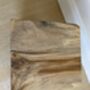 Solid Teak Root Square Chunky Table Stool – Natural Wood, thumbnail 3 of 12