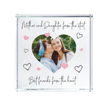 Personalised Mother And Daughter/Son Photo Crystal Token, 6 of 7