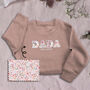 Personalised 'Daddy' Appliquéd Family Sweatshirt, thumbnail 6 of 11