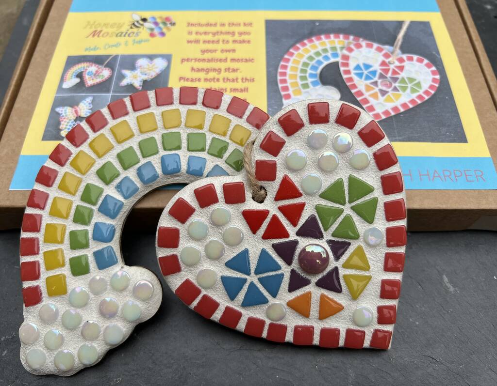 Children's Mosaic Craft Kit Including Two Mosaics, 1 of 10