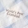 Personalised Grandad Handkerchief Worlds Best Gift, thumbnail 7 of 7