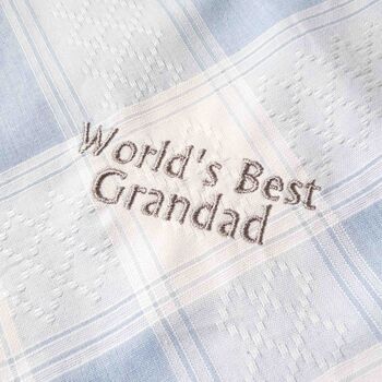 Personalised Grandad Handkerchief Worlds Best Gift, 7 of 7