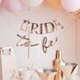 Rose Gold Bride To Be Hen Party Banner, thumbnail 1 of 2