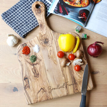 Personalised Olive Wood Serving Board, 3 of 7