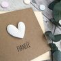 Fiancé / Fiancée Padded Heart Birthday Card, thumbnail 4 of 4