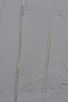 Sterling Silver Curb Chain Necklace, 4 of 5