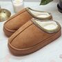 Cosy Self Care Gift For Mum – Slippers, Gold Earrings, Makeup Bag And Hand Cream, thumbnail 2 of 11
