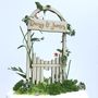 Personalised Love Gate Wedding Cake Topper, thumbnail 2 of 6