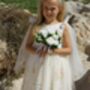Athena ~ Ivory White Party Or Flower Girl Dress, thumbnail 4 of 4