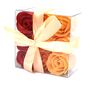 Set Of Nine Soap Flower Box Peach Roses, thumbnail 1 of 5