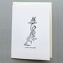 Cake Waiter Luxury Hand Printed Letterpress Birthday Card, thumbnail 1 of 4