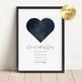 Personalised Star Map Wedding Print, Wedding Gift, thumbnail 3 of 4