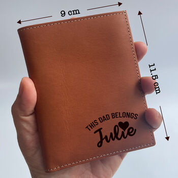 Genuine Leather Wallet, Sustainable Personalised Gift, 9 of 11