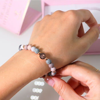 Mother's Day Hamper Gift / English Rose Candle, Crystal Soap, Aroma Bracelet With Essential Oil, 10 of 12