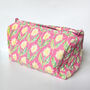 Quilted Block Print Toiletry Bag, Handmade In India, thumbnail 4 of 4