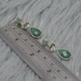 Green Amethyst, Sillimanite, Aventurine Silver Earrings, thumbnail 8 of 10