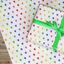 Rainbow Heart Wrapping Paper, Lgbt Valentine Paper, thumbnail 3 of 3