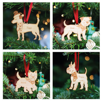 Personalised Dog Breed Christmas Tree Decoration, 7 of 9