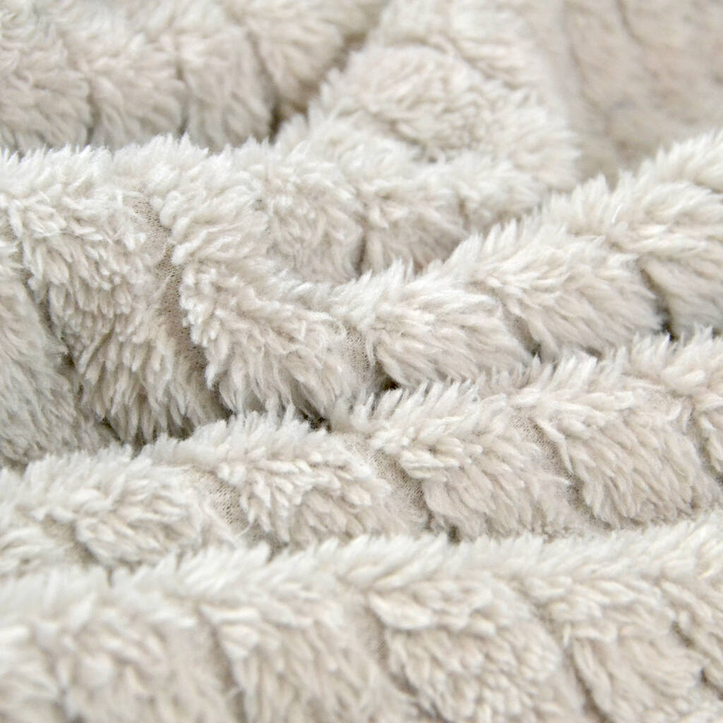 personalised mink stripy fleece baby blanket by dcaro