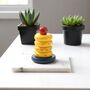 Scandinavian Style Rotating Wood Desk Calendar, thumbnail 4 of 9