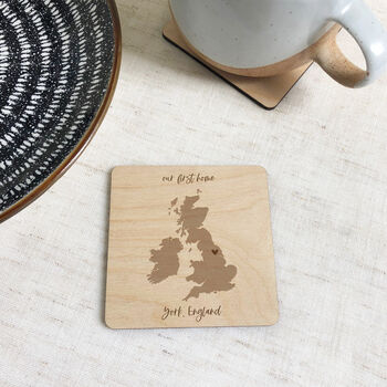 Personalised Country Map Coaster Set, 2 of 5