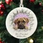 Personalised Christmas Bullmastiff Break Through, thumbnail 3 of 10