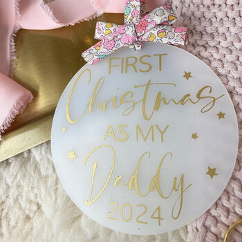Personalised First Christmas Tree Decoration, 3 of 6