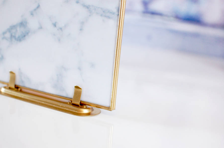 Gold Brass Standing Scandi Photo Picture Frame By The Luxe Co