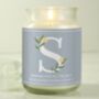 Personalised Floral Initial Candle Jar, thumbnail 1 of 5