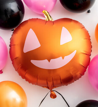Halloween Pumpkin Shaped Foil Balloon, 2 of 10