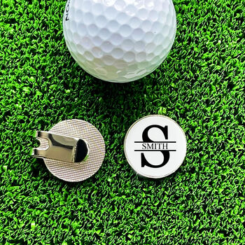 Personalised Golf Ball Marker And Magnetic Clip Holder, 2 of 2