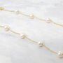 Freshwater Pearl Double Chain Wedding Bracelet Gift, thumbnail 6 of 10