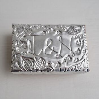 Handmade Personalised Silver Foil Match / Gift Box, 2 of 8