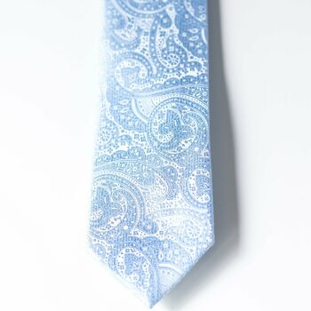 Light Blue Wedding Tie Set And Socks Groomsmen Gift, 7 of 12