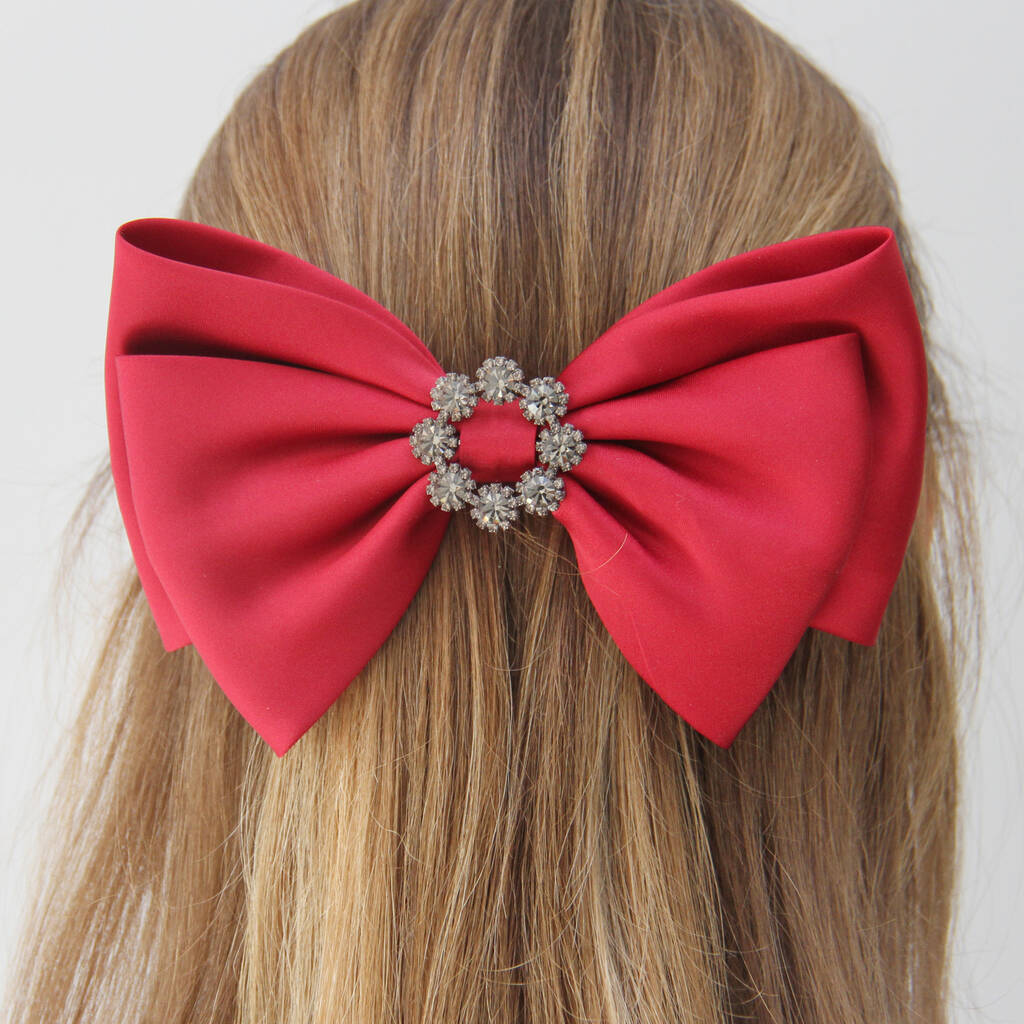 Crystal Rosette Hair Bow, 1 of 7