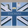 Giant Magnetic Noticeboard With Blue Union Flag Design, thumbnail 1 of 2