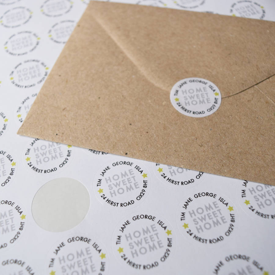 Personalised New Home Address Stickers Sheet Of 70 By Jodie Gaul personalised-new-home-address-stickers-sheet-of-70-by-jodie-gaul