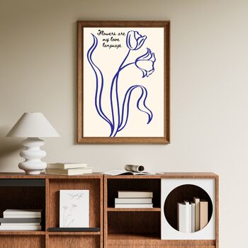 A4 Print, Flowers Are My Love Language, 4 of 5